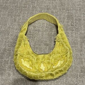 Beaded Yellow Shoulder bag